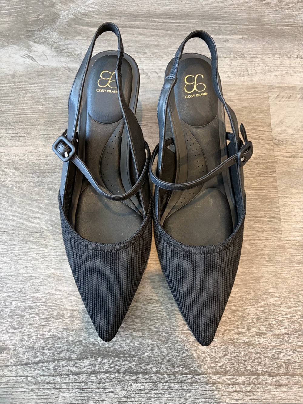 Cosy Island StrikeStep Elegant Stiletto Heeled Slingback - Low Heeled - Picture 3 of 5